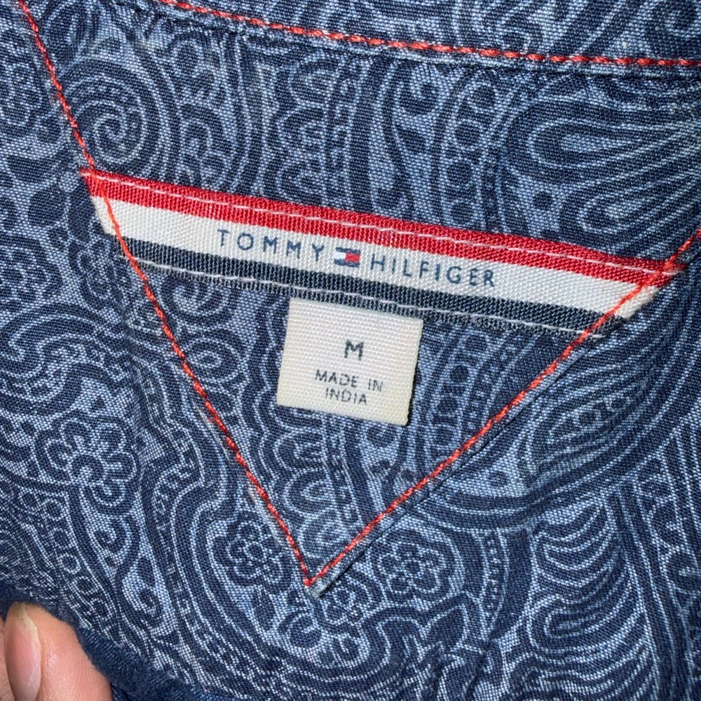 Tommy Hilfiger Navy Paisley Shirt
